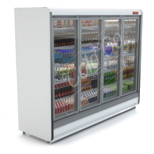 ColdCo  Parisa-1250 Remote Glass Hinged Door Multi Deck Cabinet Height  - 220